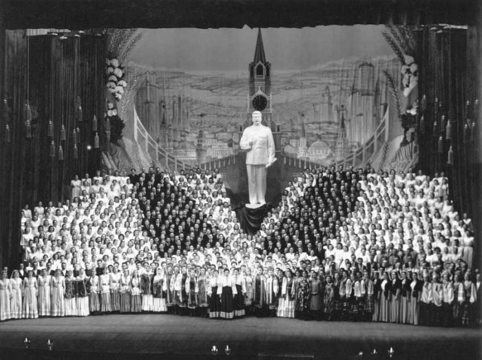 Хоровое пение. СССР, Москва, Большой театр, 1949 год.