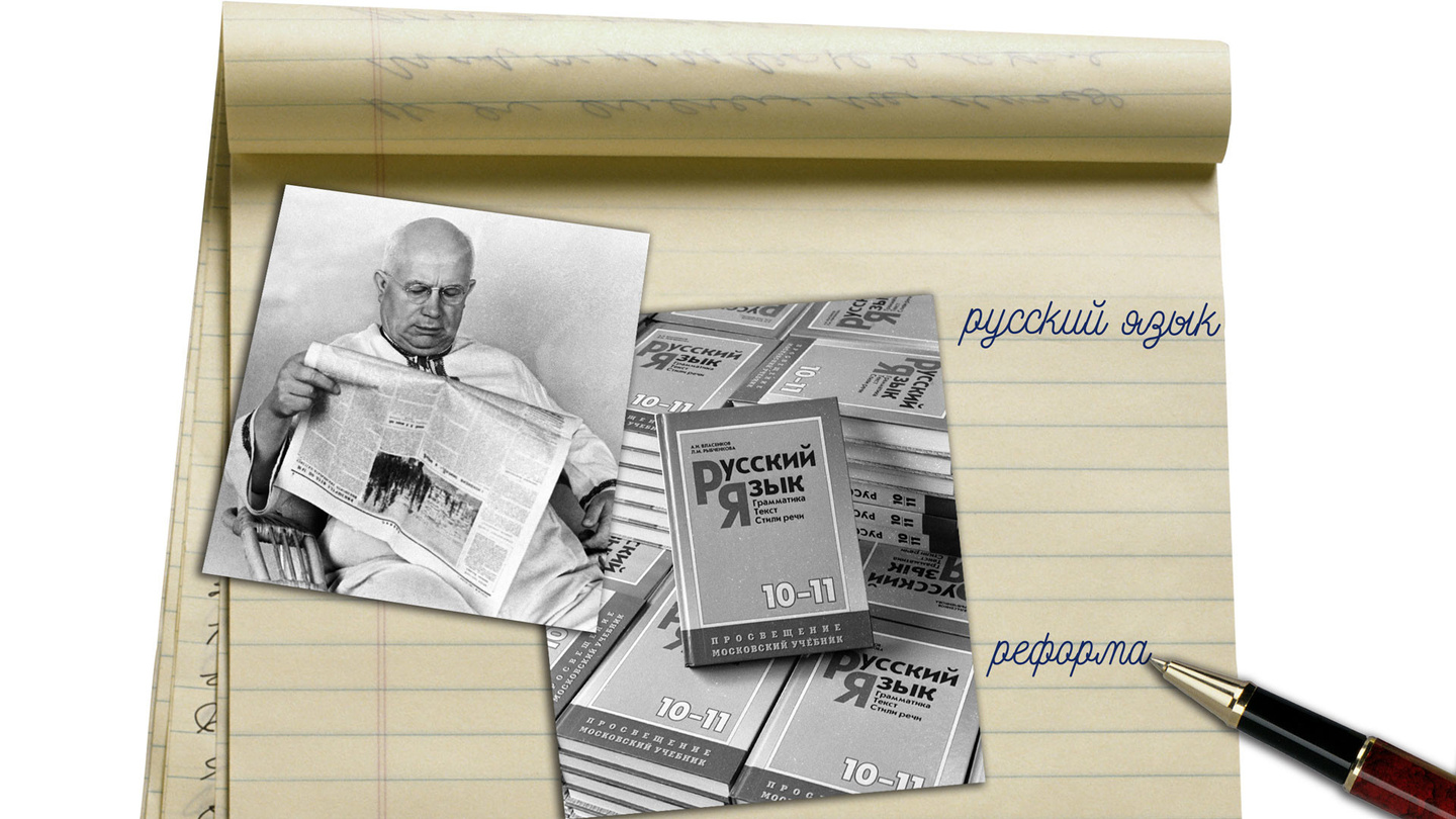 Как Хрущёв русский язык упрощал история СССР,русский язык,СССР,Хрущев