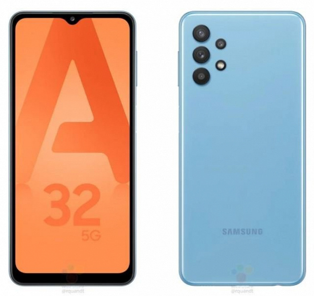 Самый дешевый 5G-смартфон Samsung на самых качественных официальных рендерах. Так выглядит Galaxy A32 5G с островной камерой новости,смартфон,статья