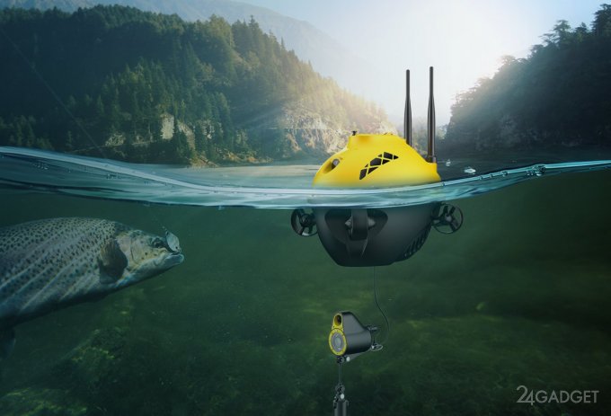 Дрон Chasing F1 позволит рыбакам отслеживать добычу под водой