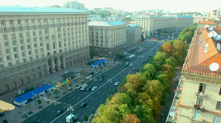 В центре Киева на Крещатике произошла массовая драка
