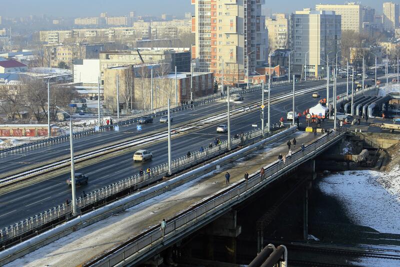 Открытие моста на Новом рынке