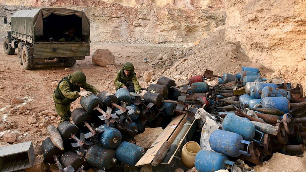 Сирия: российские саперы разминировали 6,5 тысячи гектаров территории