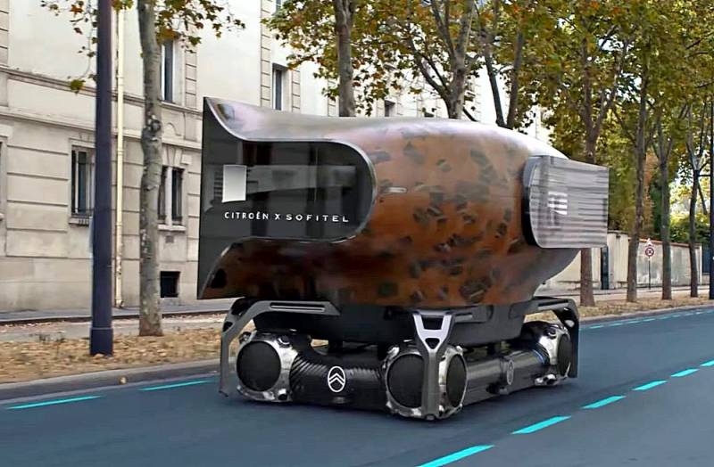 Французы представили концепт универсального электрокара с шарообразными колесами