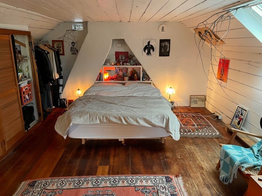 Как выглядят женские спальни, которые они обустроили как холостяцкие берлоги идеи для дома,интерьер и дизайн