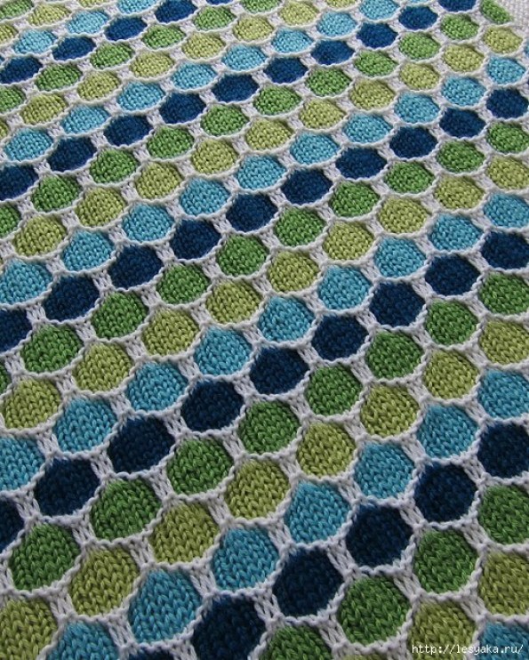 Как связать яркий плед «Соты» своими руками Как связать яркий плед «Соты» своими руками вязание,мастерство,рукоделие,своими руками,сделай сам,умелые руки