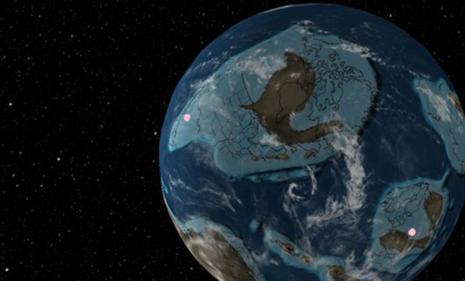 Карта России во времена динозавров. На ней можно найти свой дом Культура