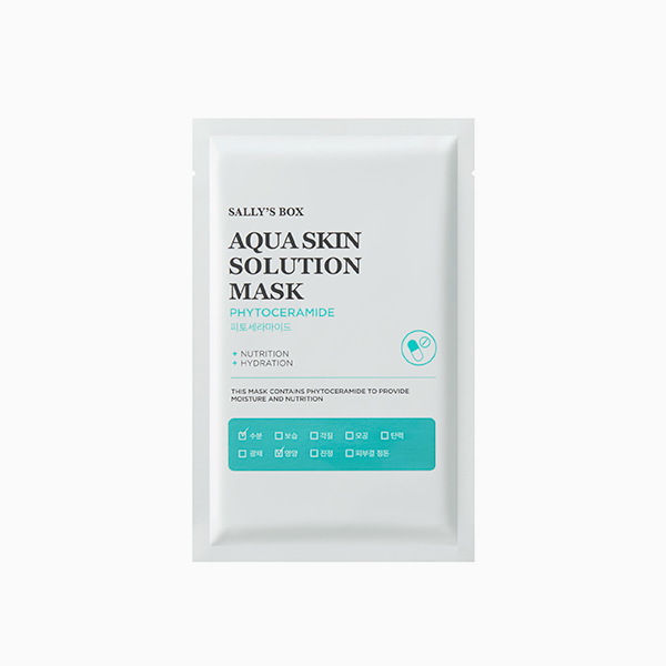 Питательная тканевая маска для лица с фитокерамидами Aqua Skin Solution, Sally's Box