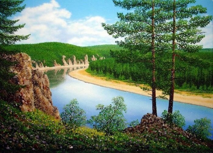 Потрясающие картины из самоцветов! Потрясающие картины из самоцветов!