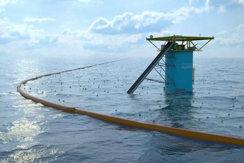Голландец изобрёл автономное устройство для сбора мусора в океане работающее от солнечной энергии.