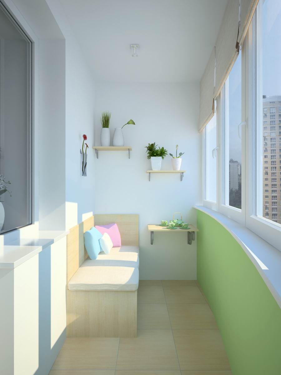 Маленький балкон - фото красивого дизайна в современном стиле балкон,идеи для дома,ремонт,хрущовка