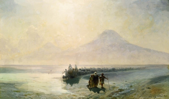 Иван Константинович Айвазовский «Сошествие Ноя с горы Арарат», 1889