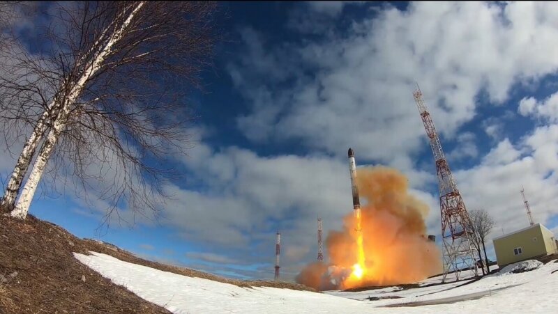 В послании к Федеральному собранию РФ 29 февраля 2024 года президент России анонсировал демонстрацию новейших межконтинентальных баллистических ракет комплекса «Сармат».-2