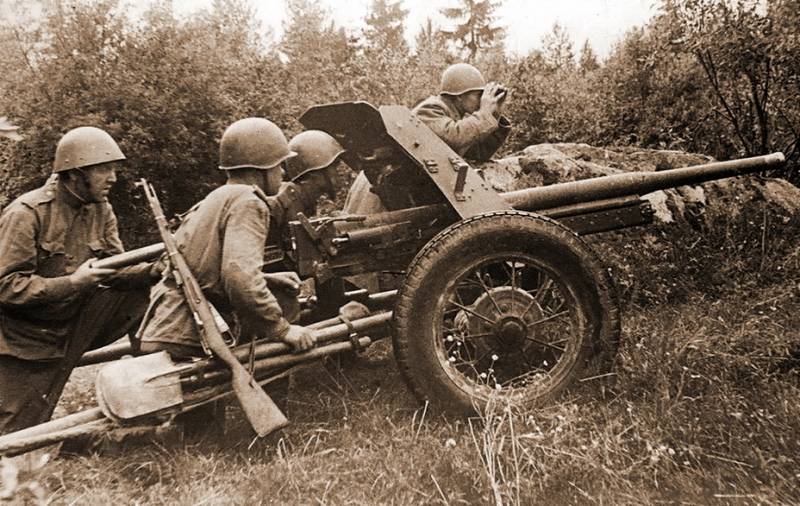 Трофейные советские противотанковые орудия в ВС Германии во Вторую мировую оружие