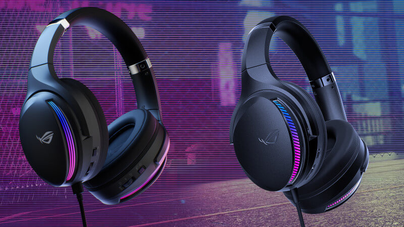 Игровые наушники ASUS ROG Fusion II 500 и 300. Для ПК и Sony PS5