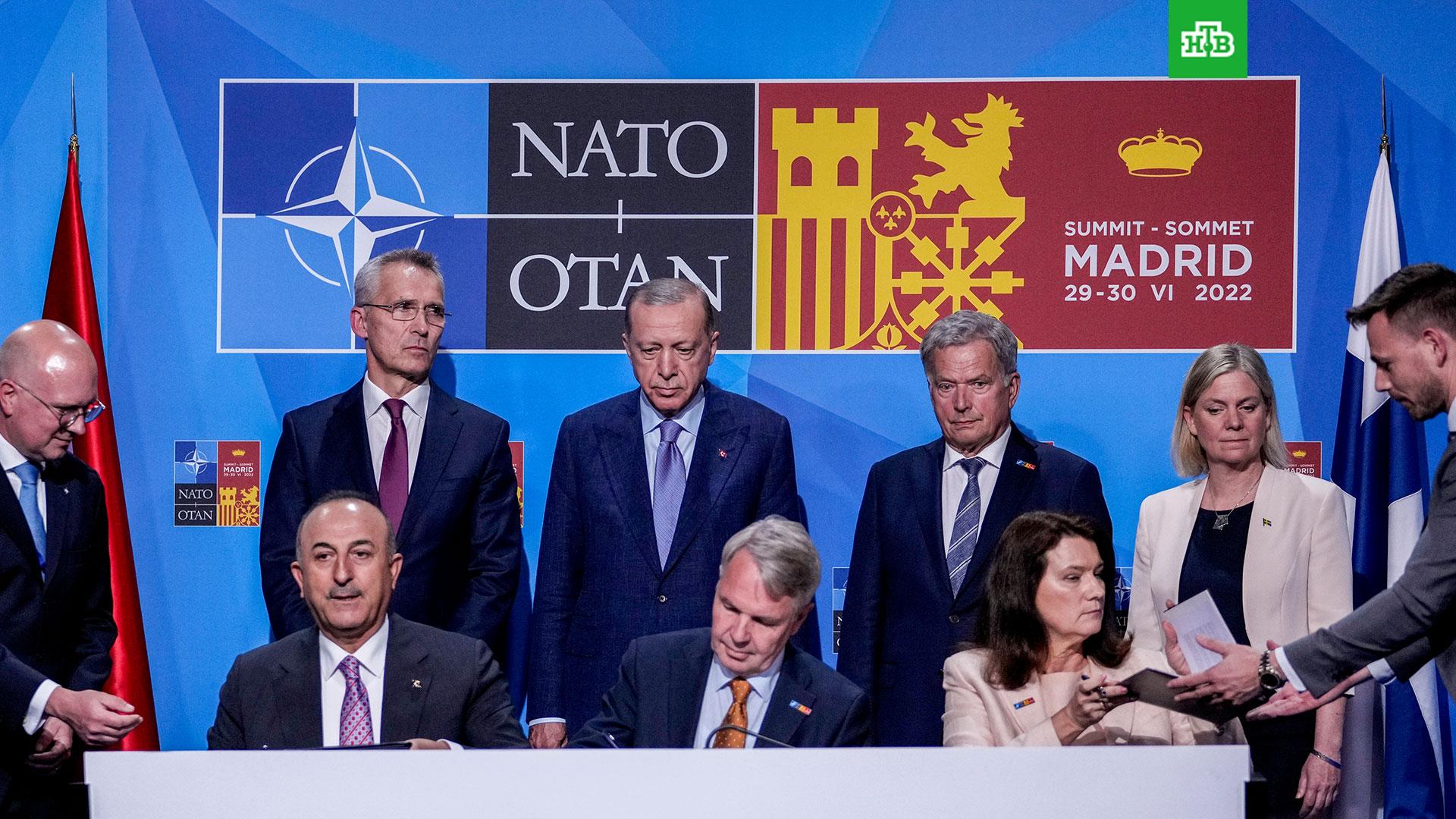 В МИД РФ оценили решение Швеции и Финляндии вступить в НАТО