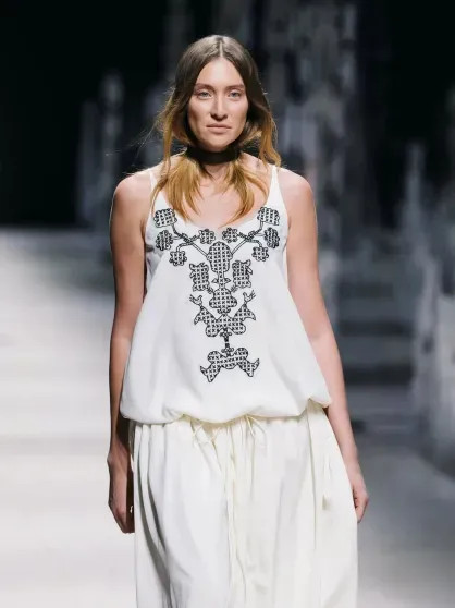 Александр Рогов, Эвелина Хромченко, Юлия Барановская и Мария Миногарова на показе Алёны Ахмадуллиной Alena, Akhmadullina, весналето, 2026Показ, показе, Миногарова, 2026Мария, 2026Миша, Рогов, посетили, Приданое, Ахмадуллина, коллекции, новой, показ, памяти, красоте, вещей, которые, невестыКоллекция