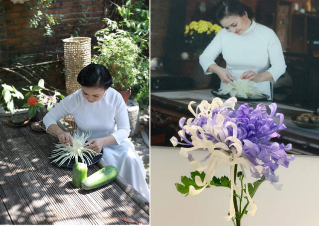 Вьетнамская художница превращает плоды папайи в реалистичные цветы искусство,мастерство,творчество,хобби
