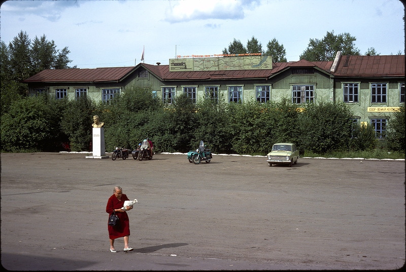 СССР из окна поезда в 1975 г СССР, поезд