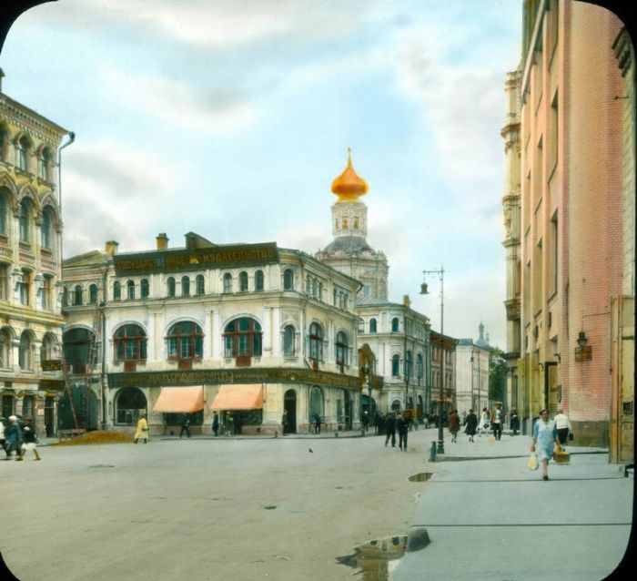 Редчайшие снимки цветной Москвы 1931 года в цвете (77 фото)