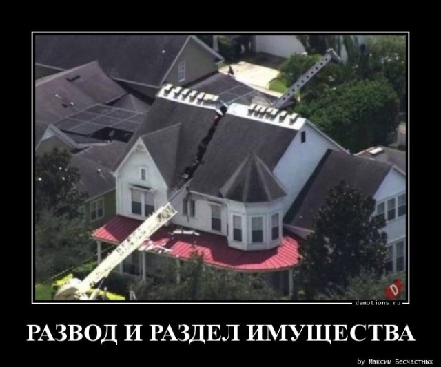 Демотивирующие картинки: «Развод и раздел имущества» 