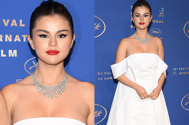 Снова в белом: Селена Гомес на гала-ужине в честь открытия Каннского кинофестиваля