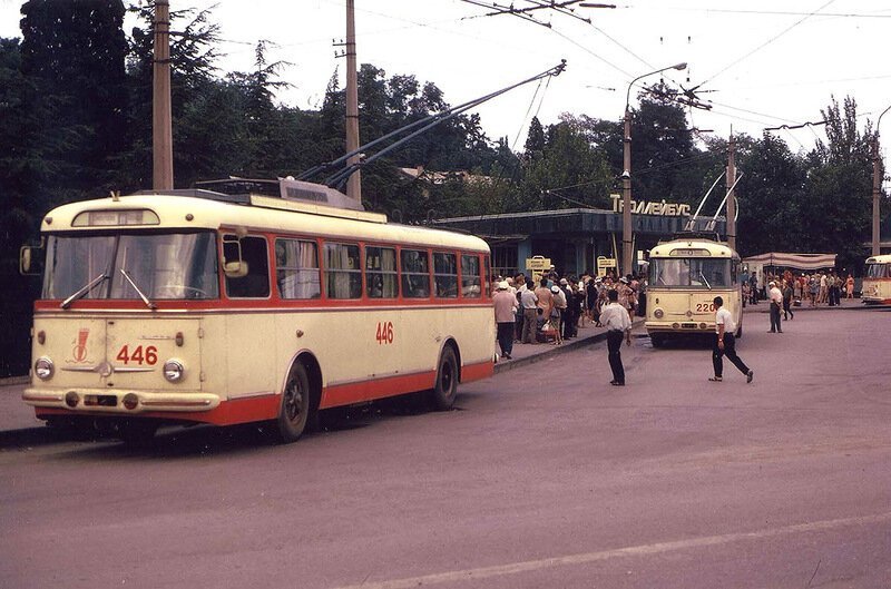 Путешествие на троллейбусе из Симферополя в Ялту в 1973 году города,история,отдых,путешествие,тур,турист,Ялта