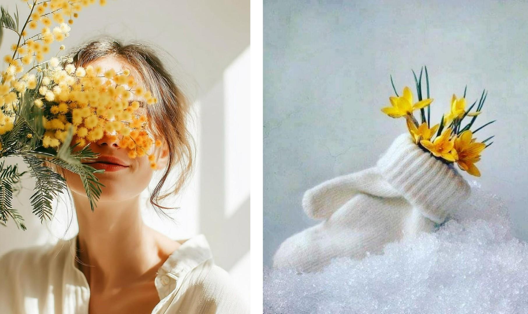 Тающий снег в городе