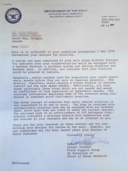 Пентагон ответил на письмо 40 лет спустя