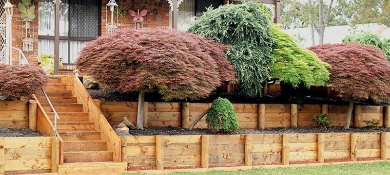 пример подпорной стенки из дерева подпорная стенка из дерева
