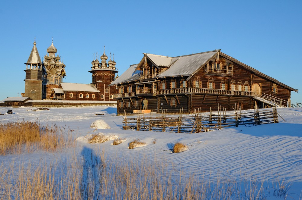 Карелия Кижи зима