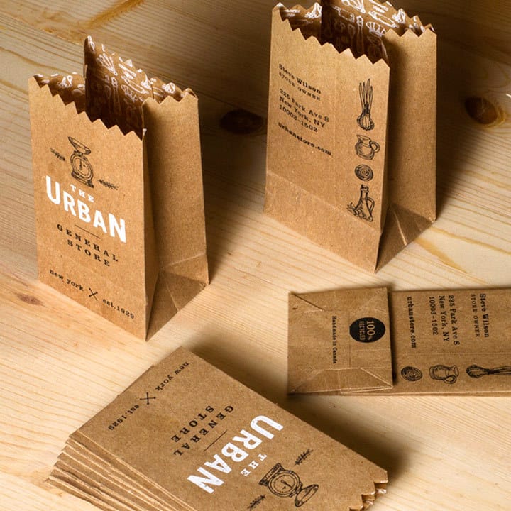 Cool Business Card Designs Paper Bags