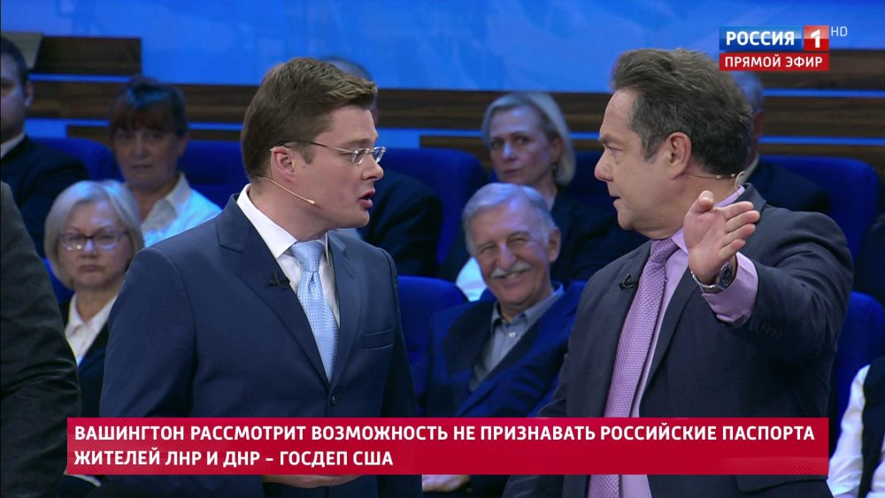 Ссора в эфире "60 минут". Платошкин покинул студию