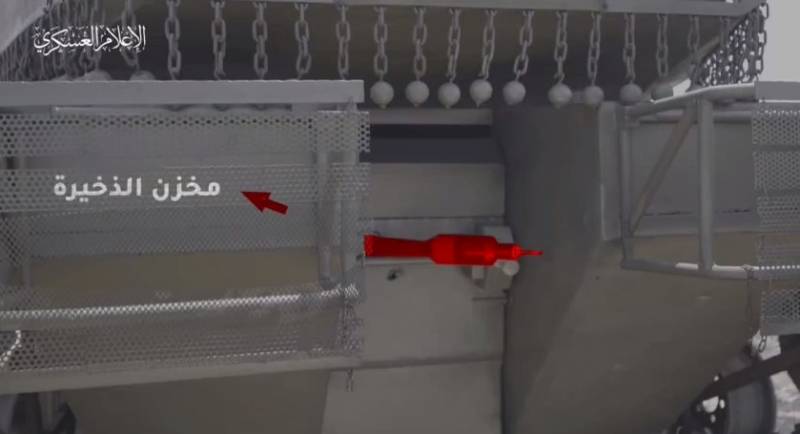 Бежит хамасовец с подарком израильскому танку оружие