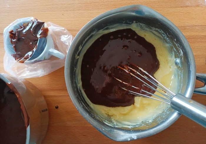 Пирожное «Два шоколада» десерты,сладкая выпечка