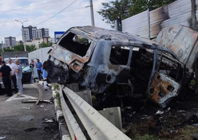 В Симферополе взорвался автомобиль помощника вице-премьера Запорожской области