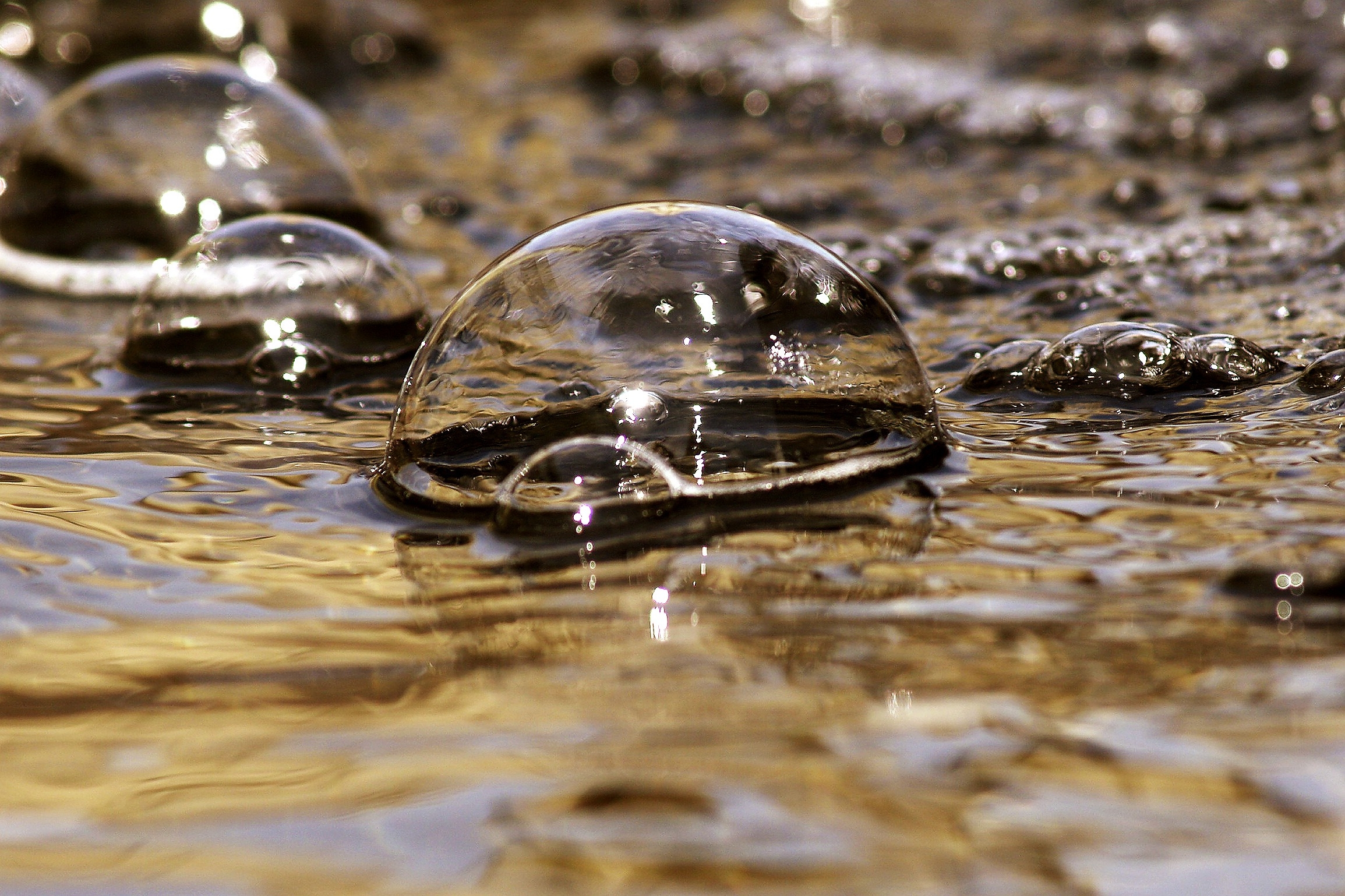 К чему снится вода. Пузыри в воде. Пузыри на лужах. Капли на луже. Пузыри на поверхности воды.