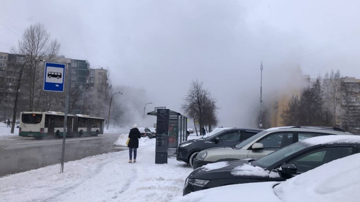 Из снега в кипяток: улицы Петербурга избавляются ото льда при помощи аварий на теплотрассах