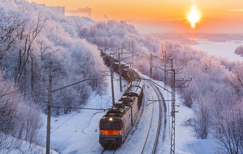 Романтическое железнодорожье путешествия