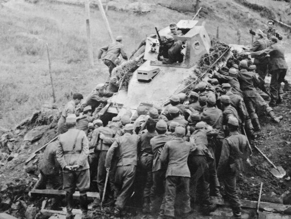 Венгерские войска на Восточном фронте, 1941 год. Getty Images