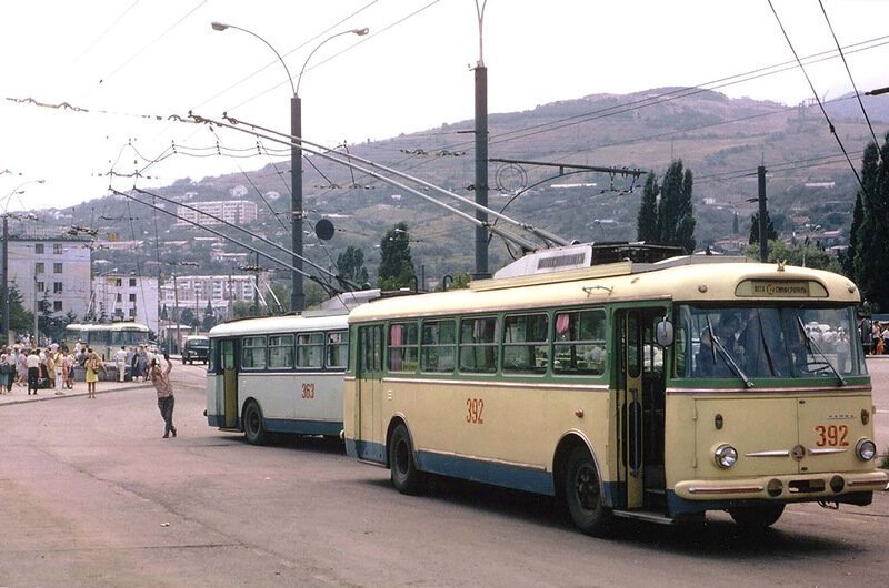 Путешествие на троллейбусе из Симферополя в Ялту в 1973 году города,история,отдых,путешествие,тур,турист,Ялта