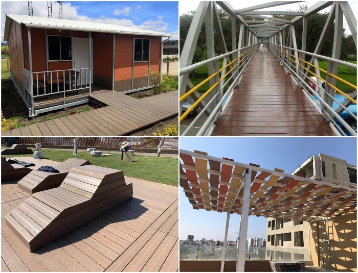 Материал WPC используется в строительстве и обустройстве территорий (Колумбия). Материал WPC используется в строительстве и обустройстве территорий (Колумбия).