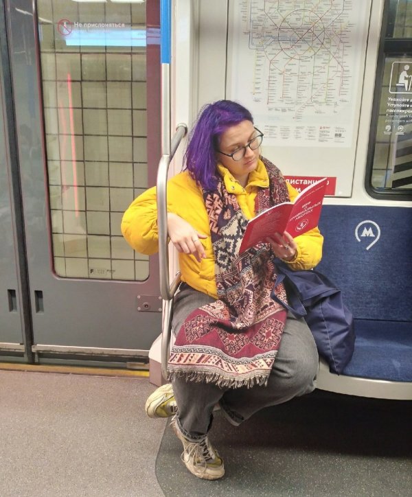 Чудаки и модники из метро  позитив,смешные картинки,юмор