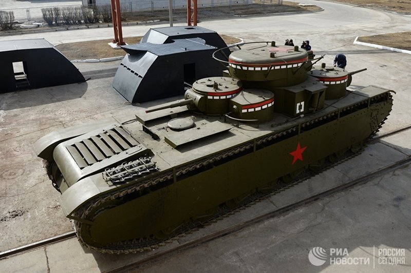 На Урале воссоздали уникальный пятибашенный танк Т-35 Т-35, танк, фоторепортаж