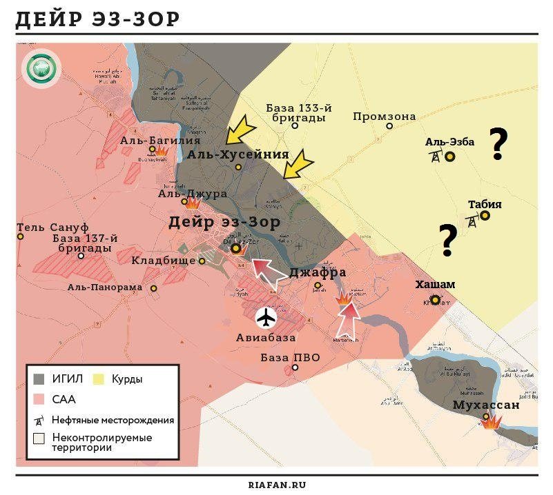 Сирия теряет нефть Дейр эз-Зора: США и курды договорились с ИГИЛ на левом берегу Евфрата