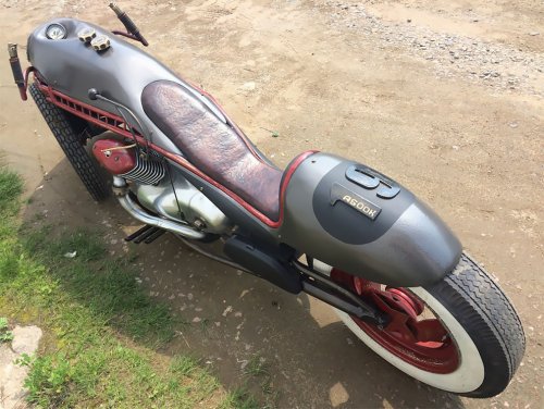 Мотоцикл, вдохновлённый паровозом Сталина Мотоцикл, вдохновлённый паровозом Сталина автомобили,мотоциклы,Россия,стимпанк