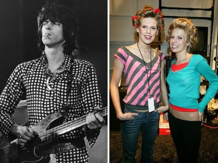 Кит Ричардс из The Rolling Stones и Александра и Теодора Ричардс дети, родители, рок