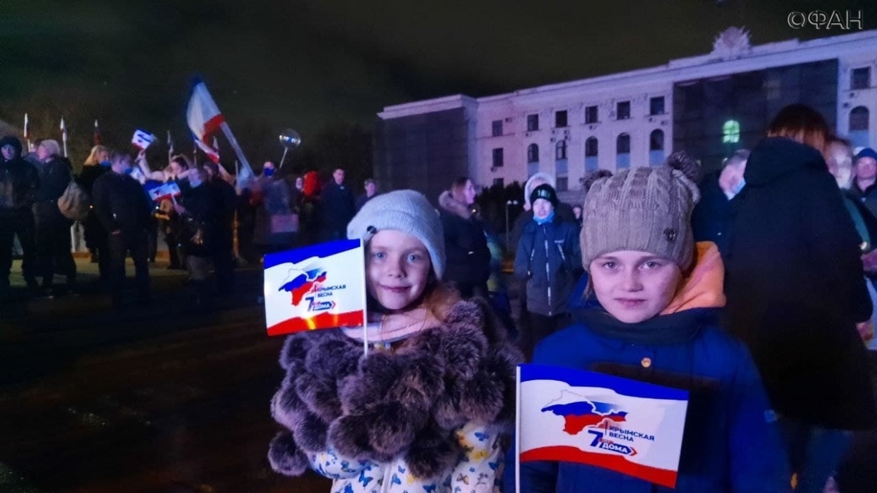 Появилось видео, как Крым и Севастополь отпраздновали возвращение в Россию