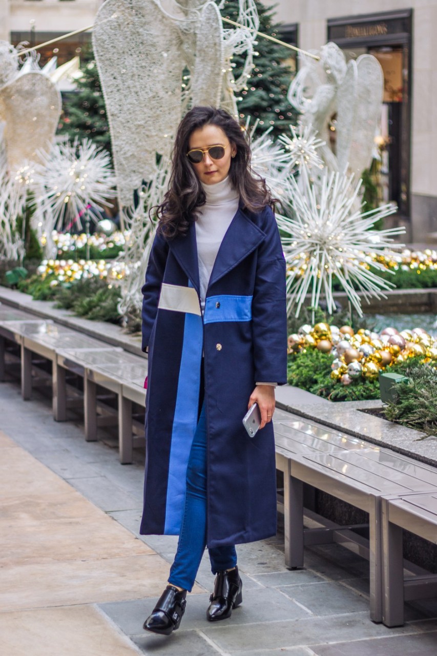 NYC Blogger: Colour Block Coat 5