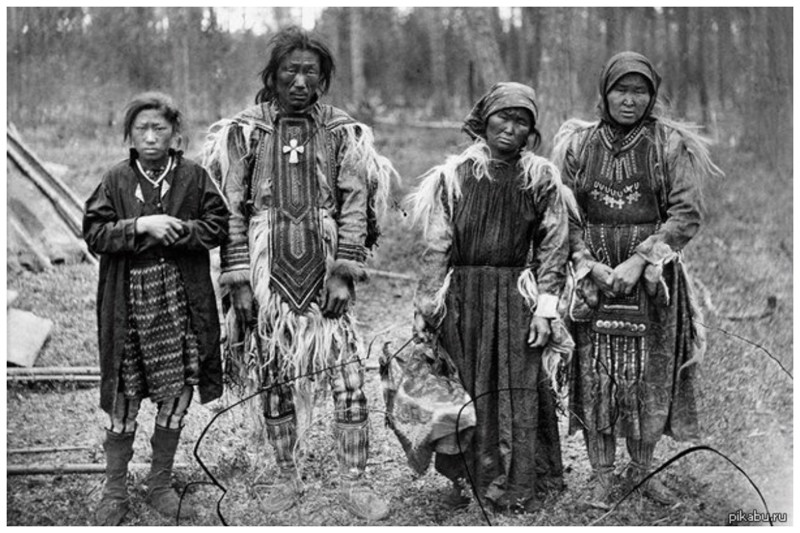 Эвенки, семья, 1888 год история, народности, север, старые фотографии